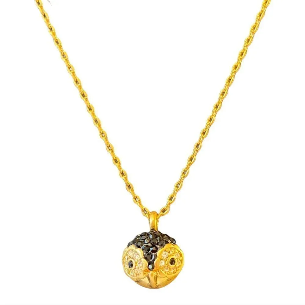 Kate Spade Gold Tone Pave Owl Necklace. Adorable!!